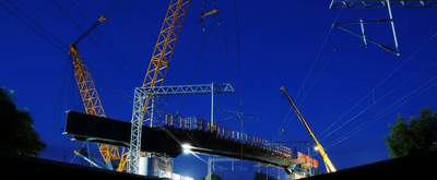 Picture from Network Rail Hitchin Rail Flyover Main Span