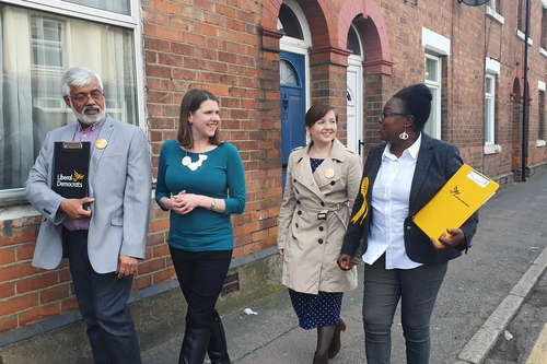 Jo Swinson in Watford